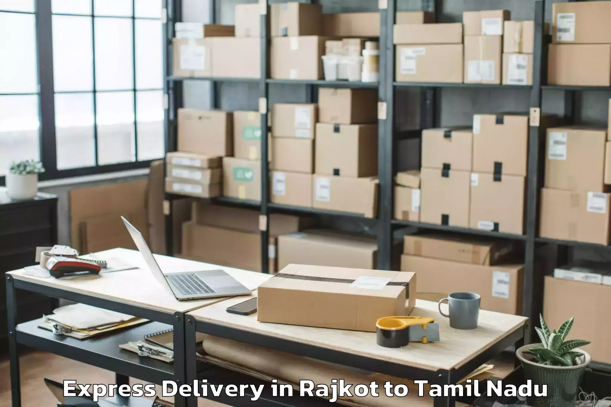 Professional Rajkot to Ambattur Express Delivery